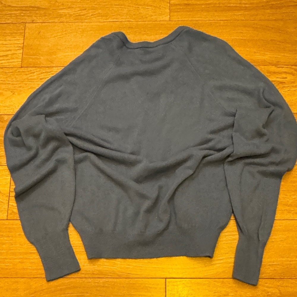 Christian Dior Blue V-Neck Sweater - Picture 5 of 6